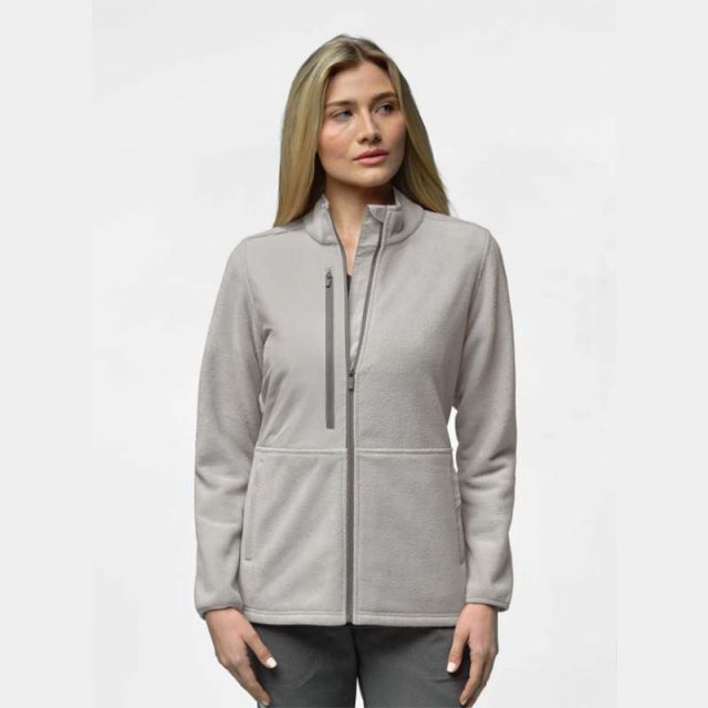 Wink Women's Slate Micro Fleece Zip Jacket