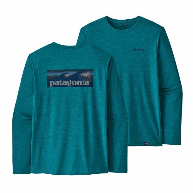 Patagonia Men's Long-Sleeved Capilene&reg; Cool Daily Graphic Shirt - Waters