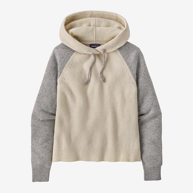Patagonia Women's Recycled Wool-Blend Hooded Pullover Sweater