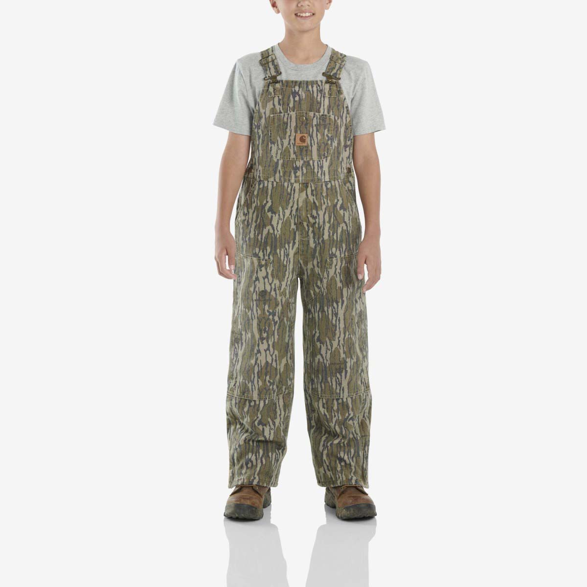 Carhartt Loose Fit Canvas Insulated Double-Front Bib Overall Mossy Oak Bottomland