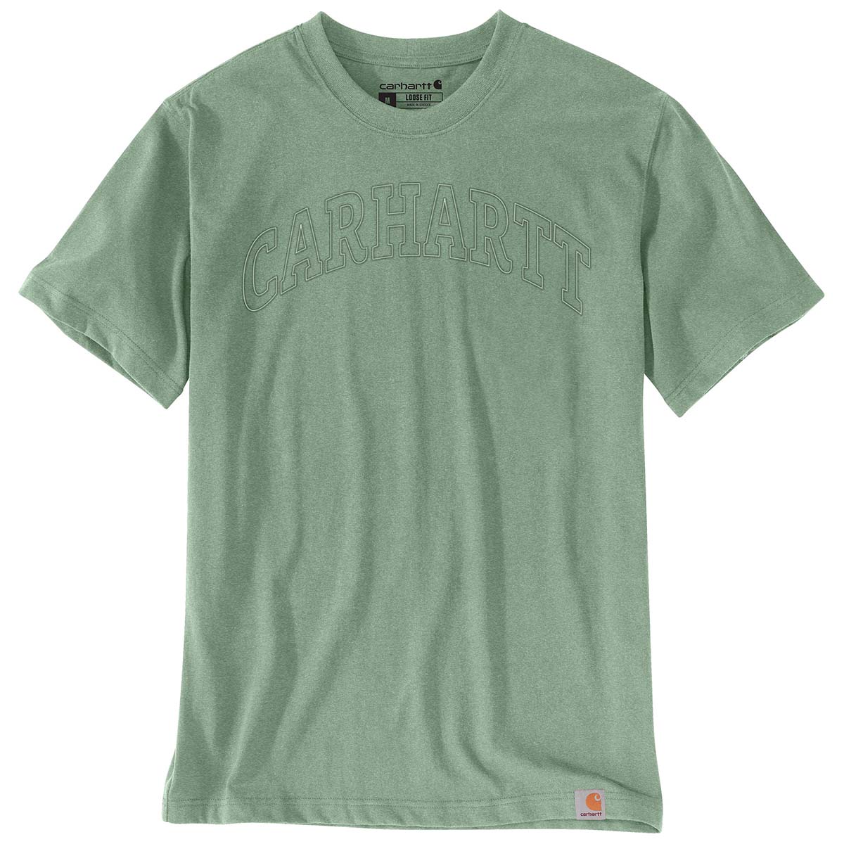 Carhartt Men's Relaxed Fit Heavyweight SS Logo Graphic T-Shirt