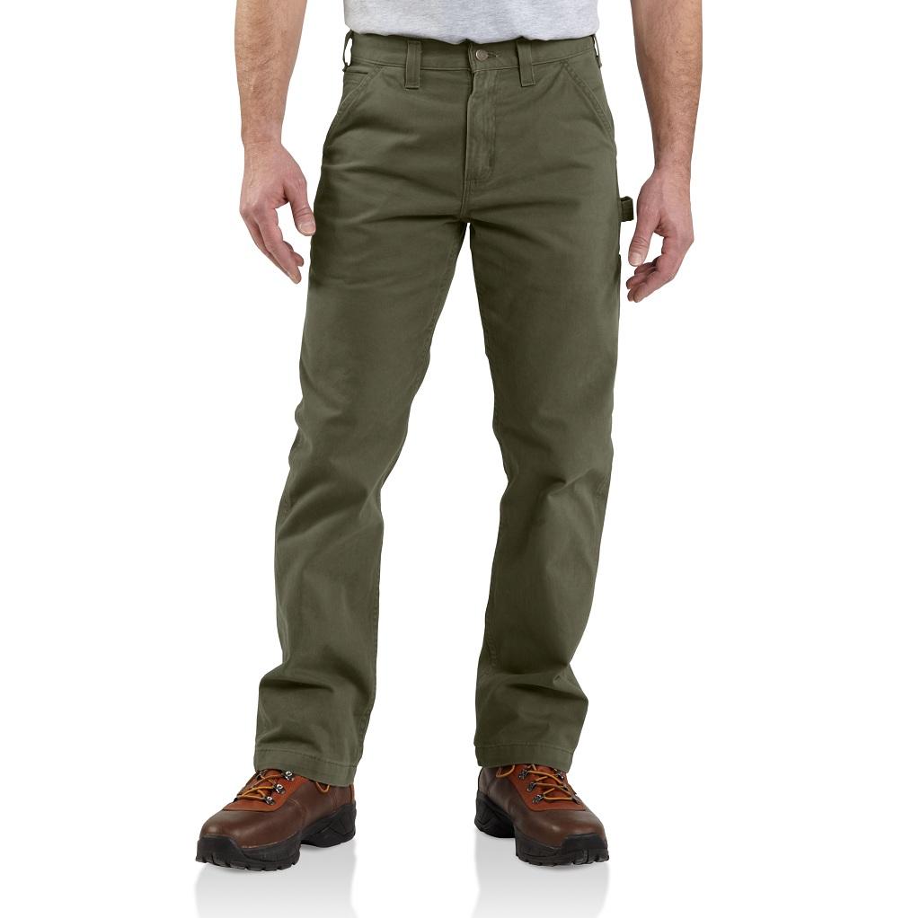 Carhartt Men's Washed Twill Dungaree - Relaxed Fit (Army Green)