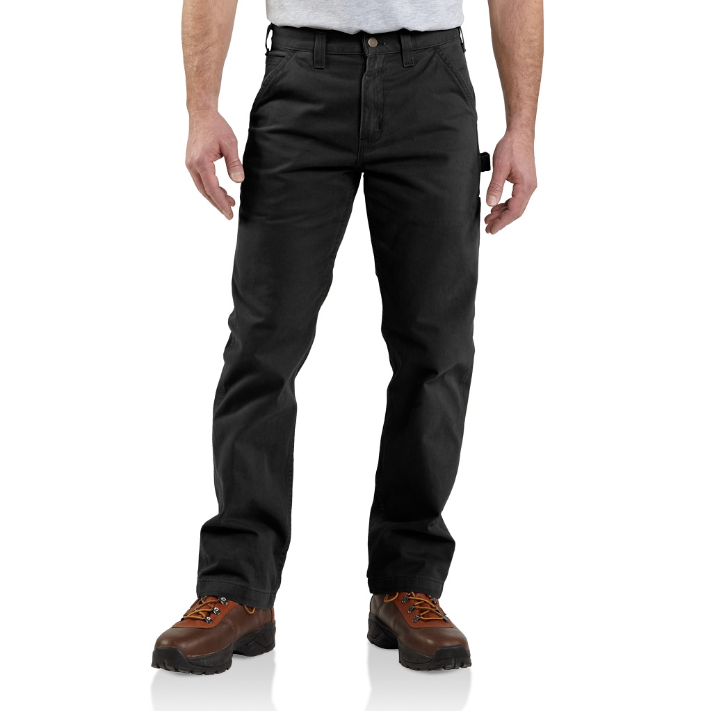 Carhartt Men's Washed Twill Dungaree - Relaxed Fit B324 Black