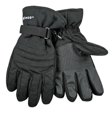 Kinco Black Waterproof Ski Gloves