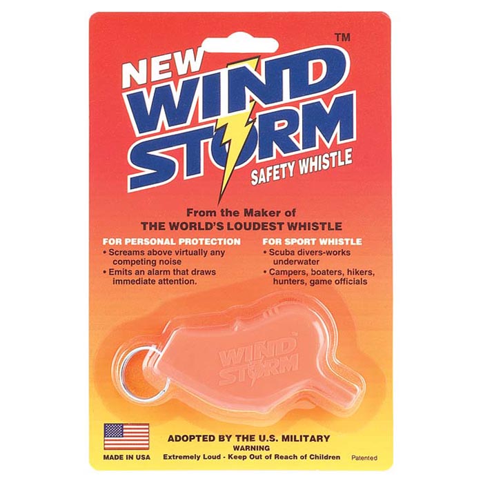 Wind Storm Safety Whistle - Orange