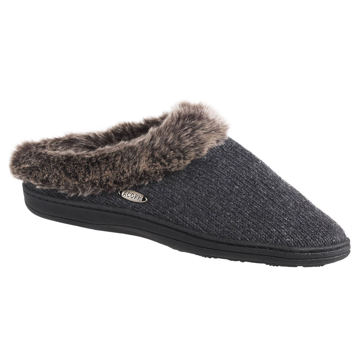 Acorn Women's Faux Fur Chinchilla Rag Clog Slippers 17101