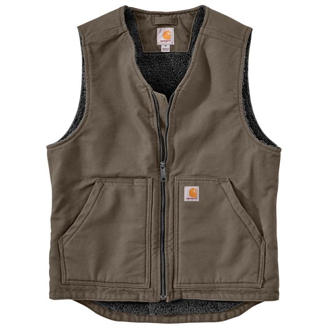 Carhartt Men's Washed Duck Sherpa Lined Vest