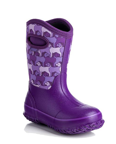 Perfect Storm Girl's Purple Dogs Boots