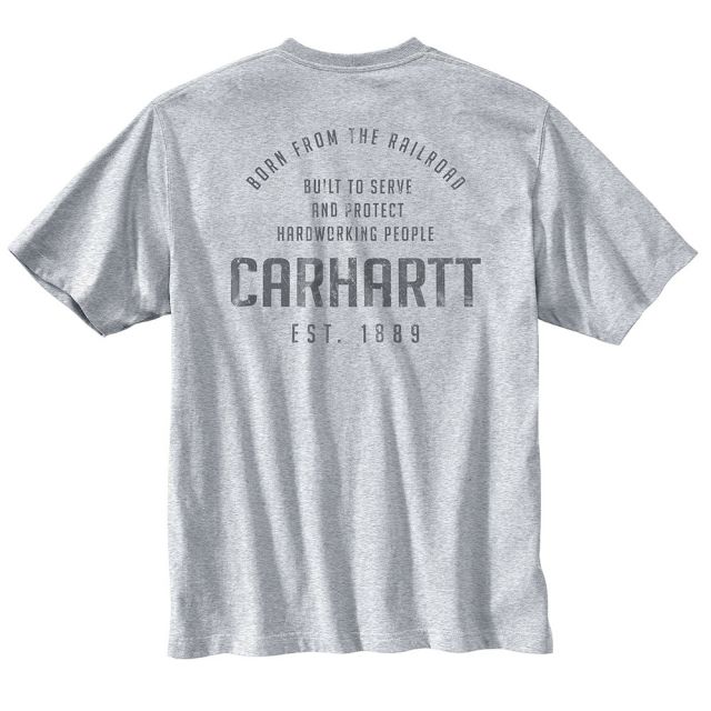 Carhartt Men's Loose Fit Heavyweight SS Railroad Graphic T-Shirt