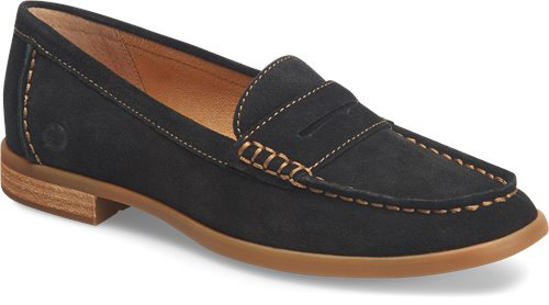 Born Women's BLY Black Suede Loafer