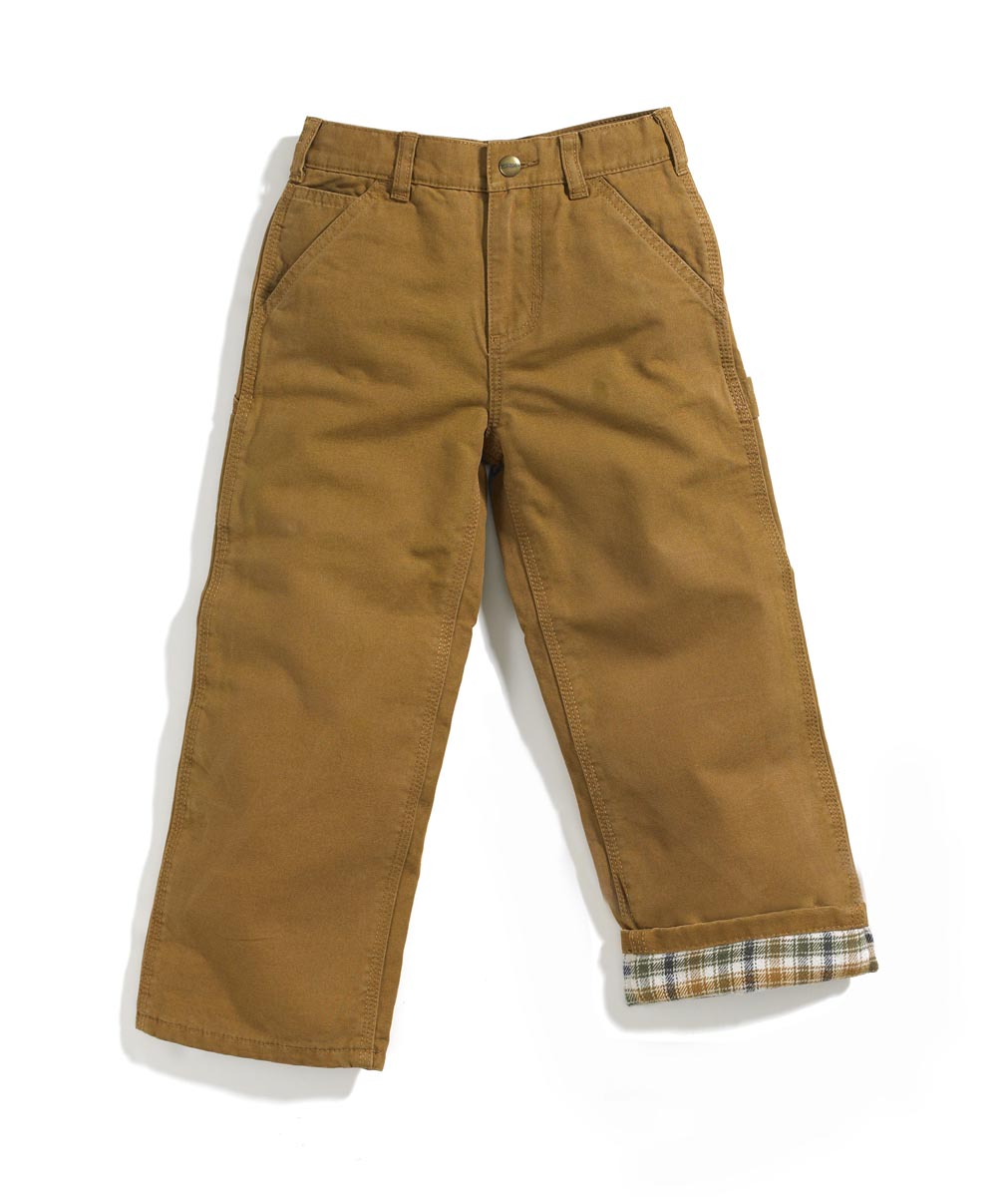 Carhartt Boys' Flannel Lined Dungaree Pant sizes 4-7