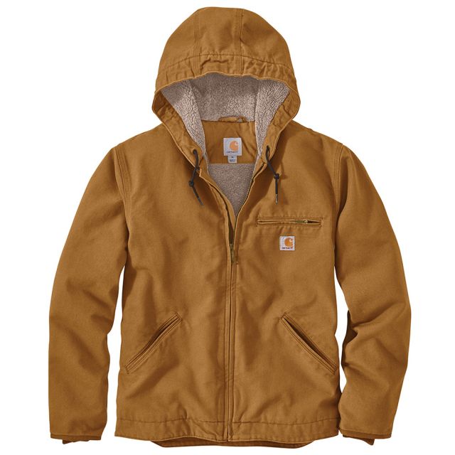 Carhartt Men's Washed Duck Sherpa Lined Jacket