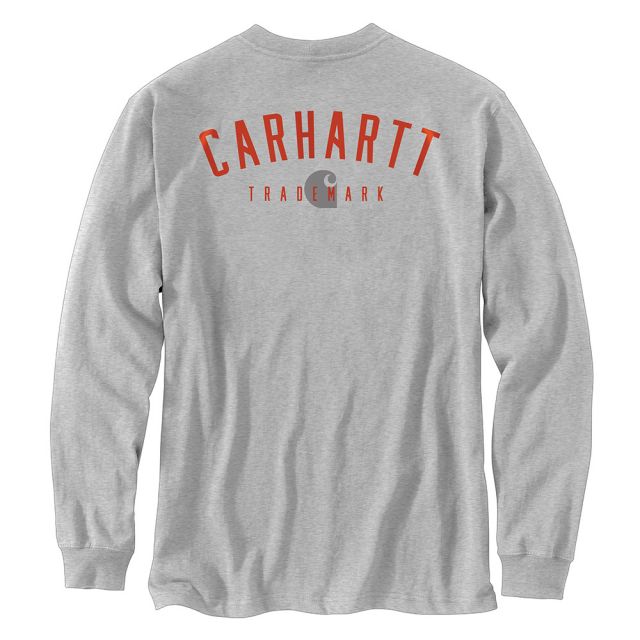 Carhartt Men's Heavyweight Pocket Trademark Graphic L/S Shirt