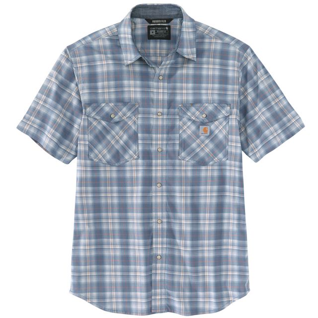 Carhartt Men's Rugged Flex&reg; Snap Front Plaid SS Shirt