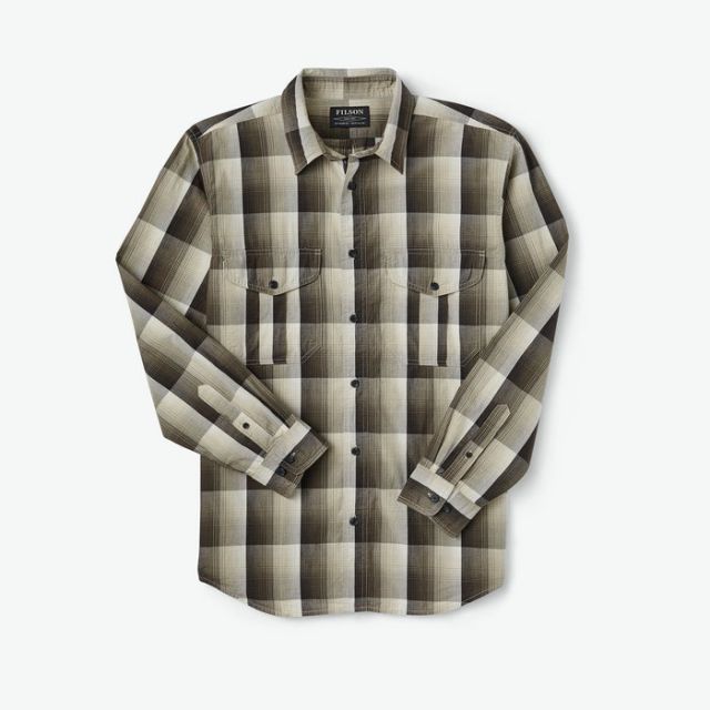Filson Men's Washed Feather Cloth Shirt