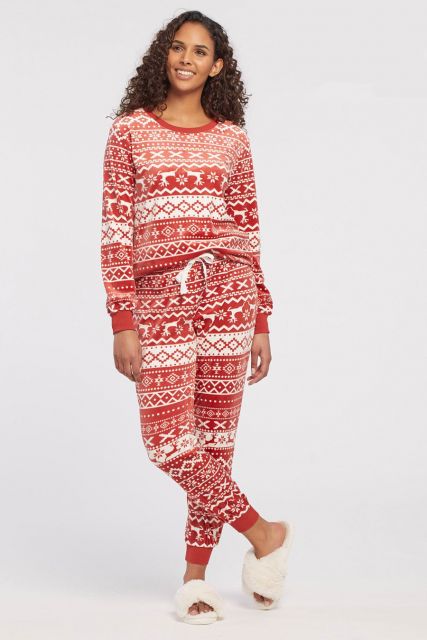 Tribal Women's 2-Piece Sherpa Pajama Set