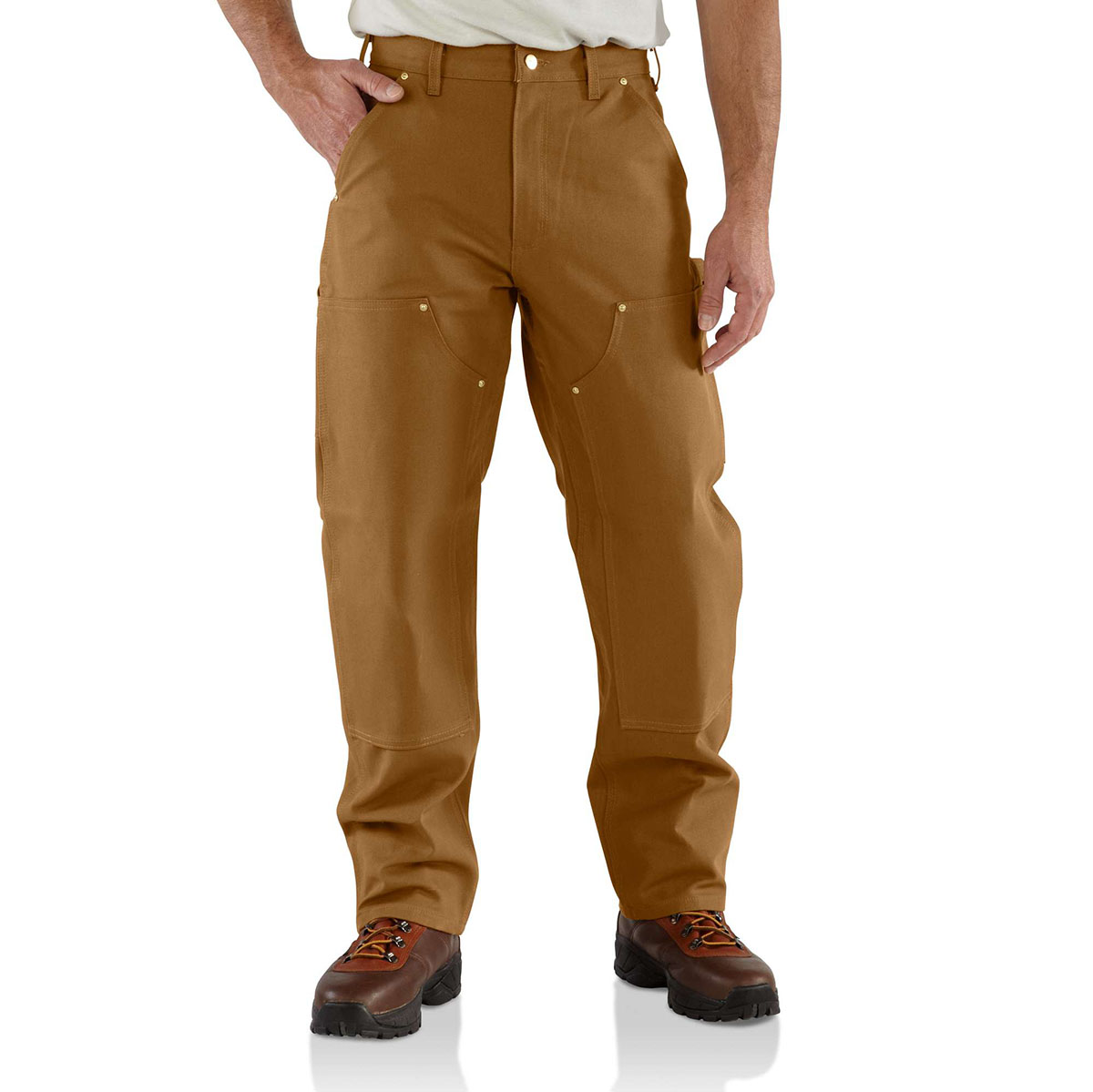 Carhartt Men's Loose Fit Firm Duck Double Front Utility Work Pant