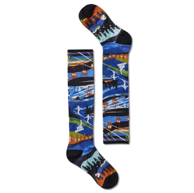 Smartwool Junior Ski Print Zero Cushion OTC Sock