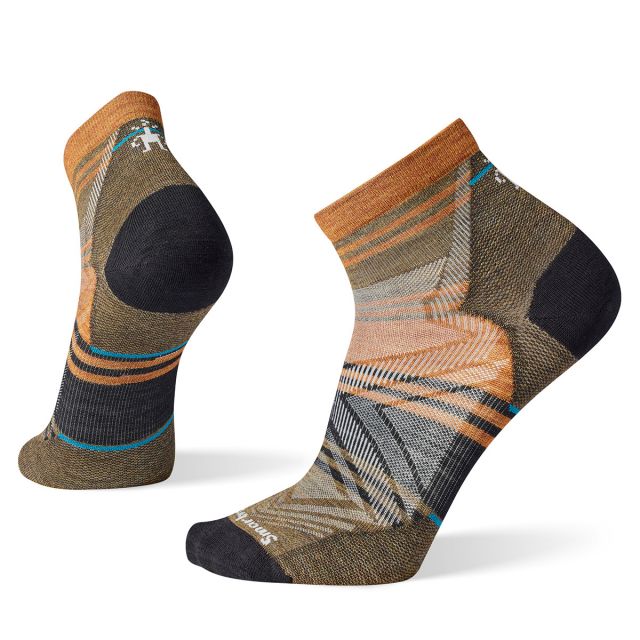 Smartwool Men's Run Zero Cushion Ankle Pattern Socks