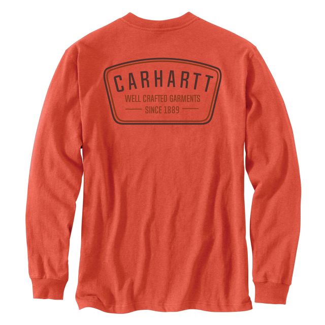 Carhartt Men's Heavyweight L/S Pocket Crafted Graphic T-Shirt