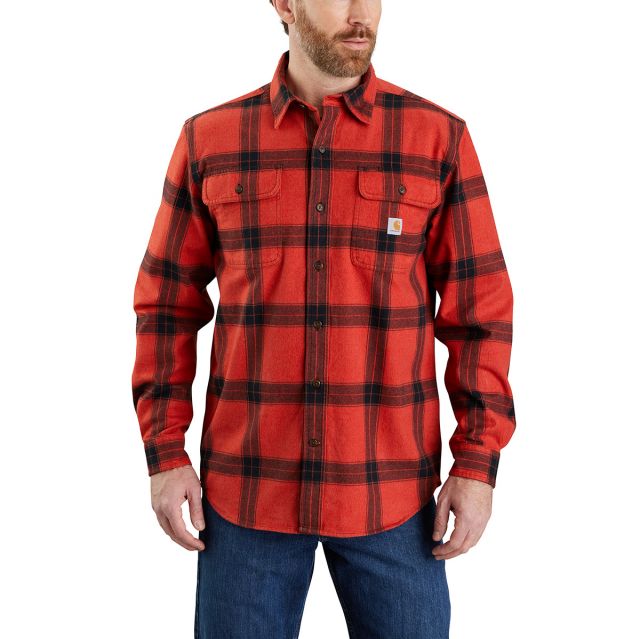 Carhartt Men's Loose Fit Heavyweight Flannel Plaid Shirt
