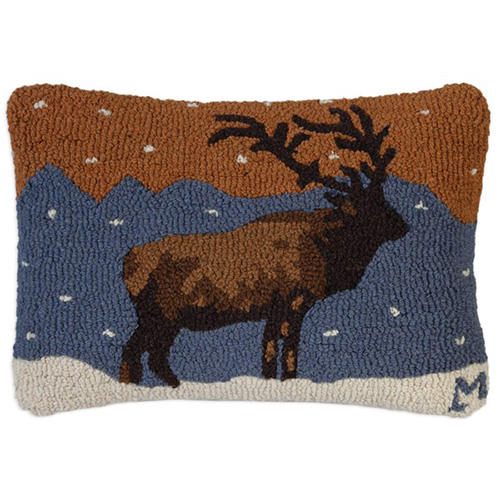 Chandler 4 Corners Snowy Mountain Elk 14 x 20 Pillow