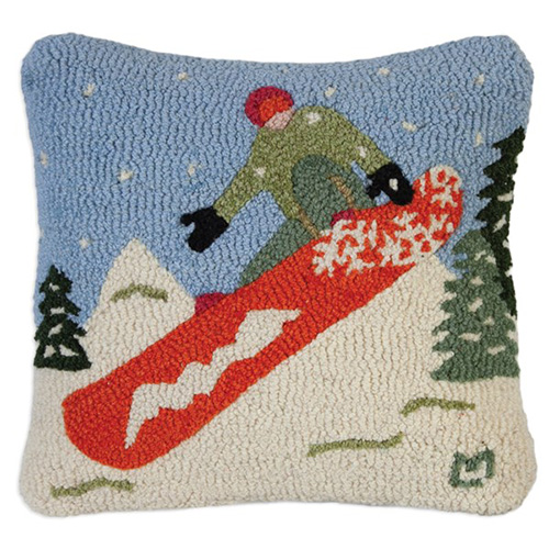 Chandler 4 Corners Snowboarder 18" Pillow