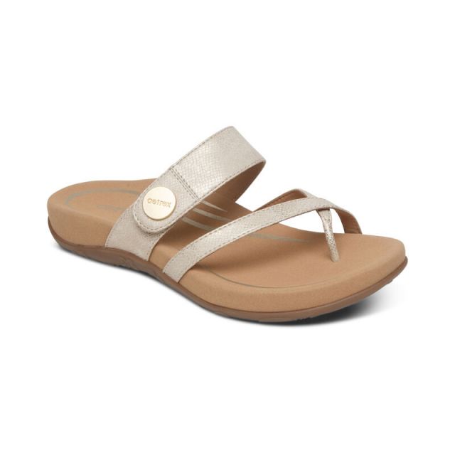 Aetrex Women's Izzy Adjustable Slide Sandal