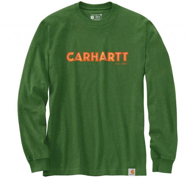 Carhartt Men's Heavyweight Logo Graphic L/S T-Shirt