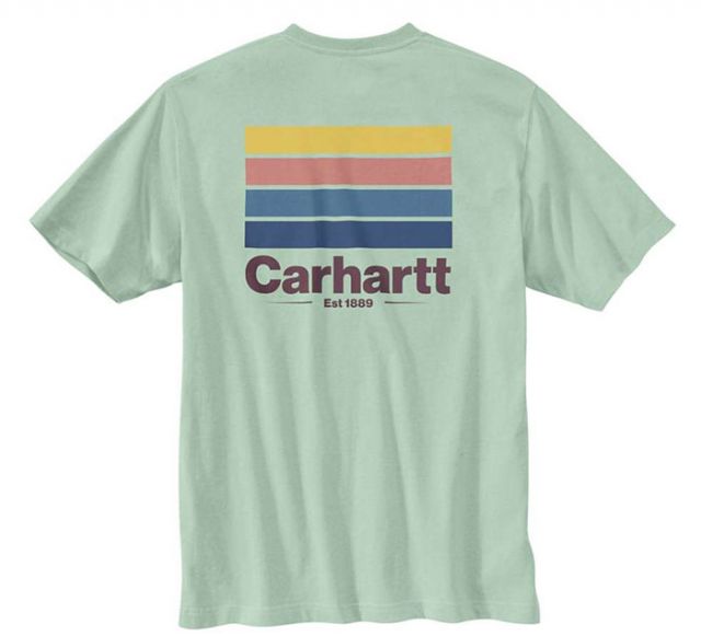 Carhartt Men's Heavyweight Pocket Line Graphic T-Shirt