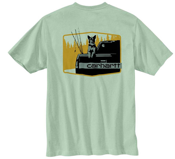 Carhartt Men's Heavyweight Pocket Dog Graphic T-Shirt