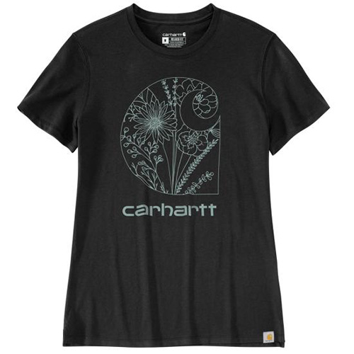Carhartt Women's Lightweight S/S Floral Logo T-Shirt
