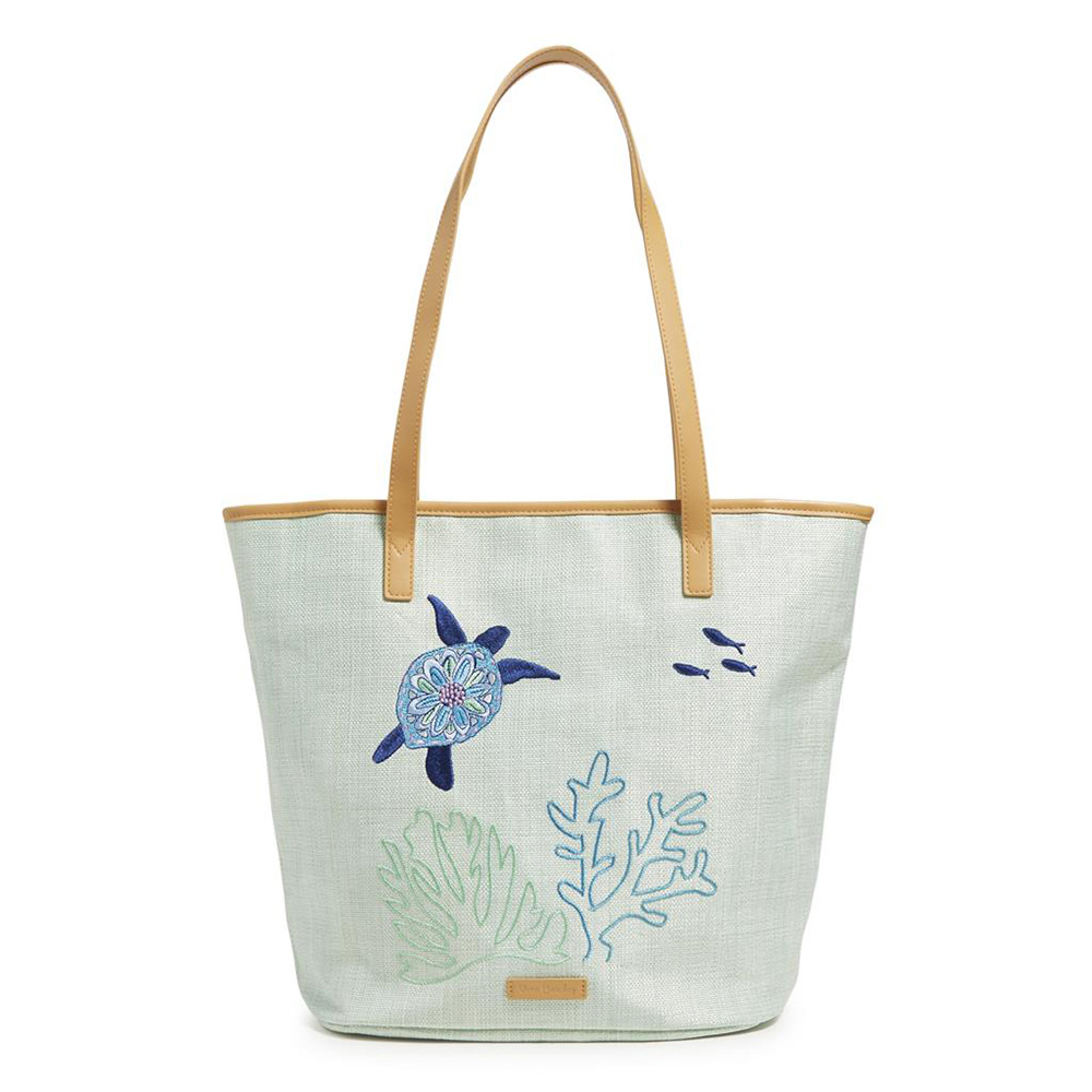 Vera Bradley Straw Bucket Tote