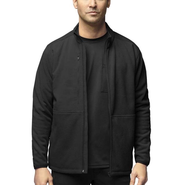 Wink Men's Slate Micro Fleece Zip Jacket