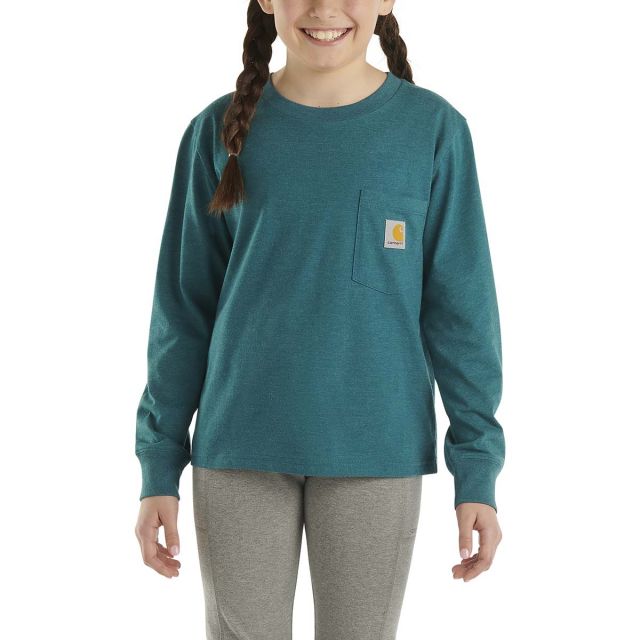 Carhartt Kids' Long Sleeve Outdoor "C" Pocket T-Shirt