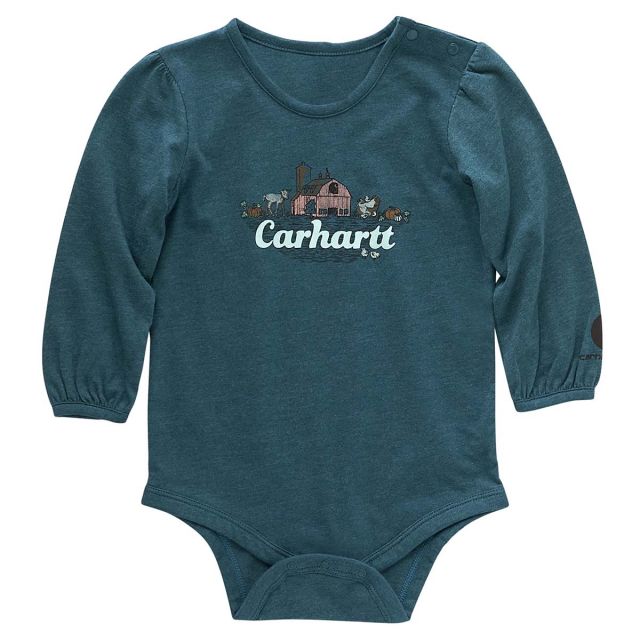 Carhartt Kids' Long Sleeve Farm Friends Bodysuit