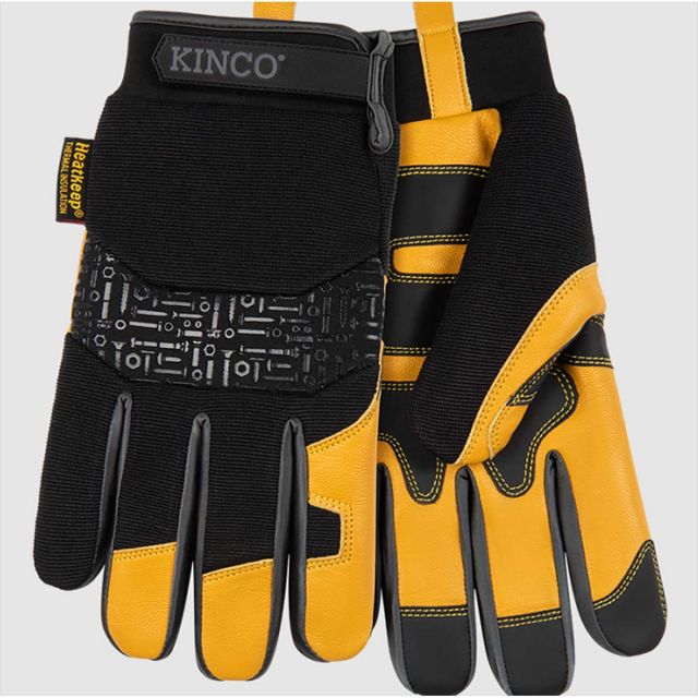 KincoPro&trade; Lined Premium Grain Goatskin & Synthetic Hybrid With Pull-Strap