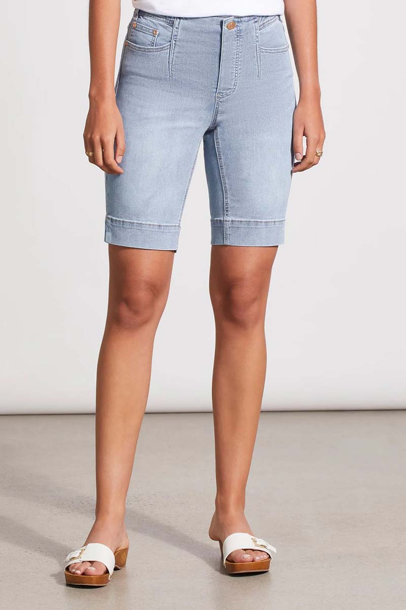 Tribal Women's Audrey Icon Pull-On Bermuda Jeans