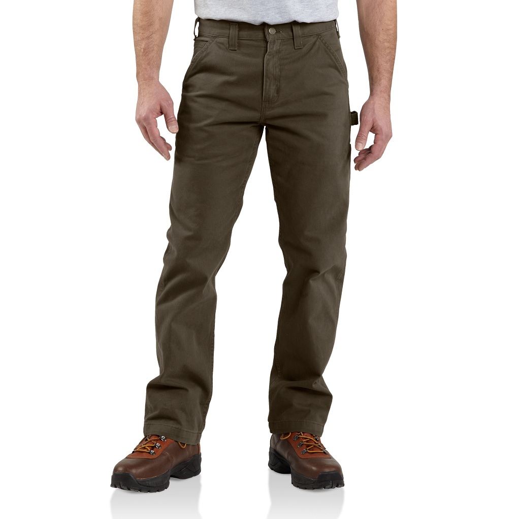 Carhartt Men's Washed Twill Dungaree - Relaxed Fit (Dark Coffee) B324