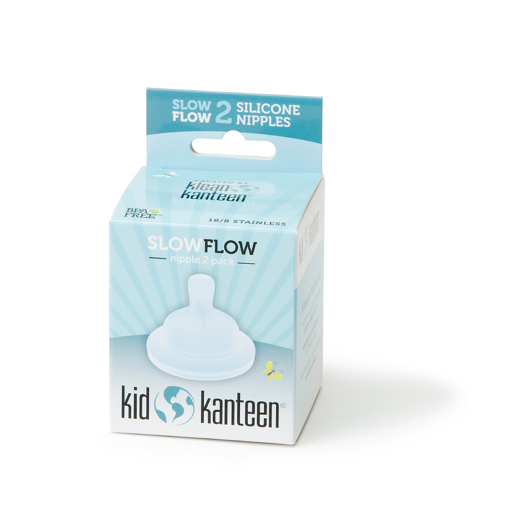 Klean Kanteen Baby Bottle Nipples Slow Flow 2pk.