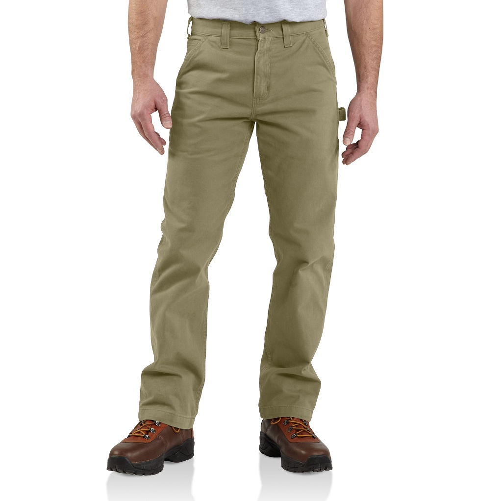 Carhartt Men's Washed Twill Dungaree - Relaxed Fit B324 (Dark Khaki)