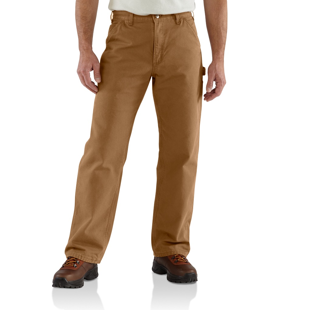 Carhartt Men's Brown Flannel Lined Pants B111BRN