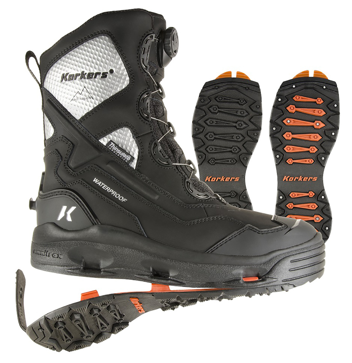 Korkers Men's Polar Vortex 1200 OB9920BK