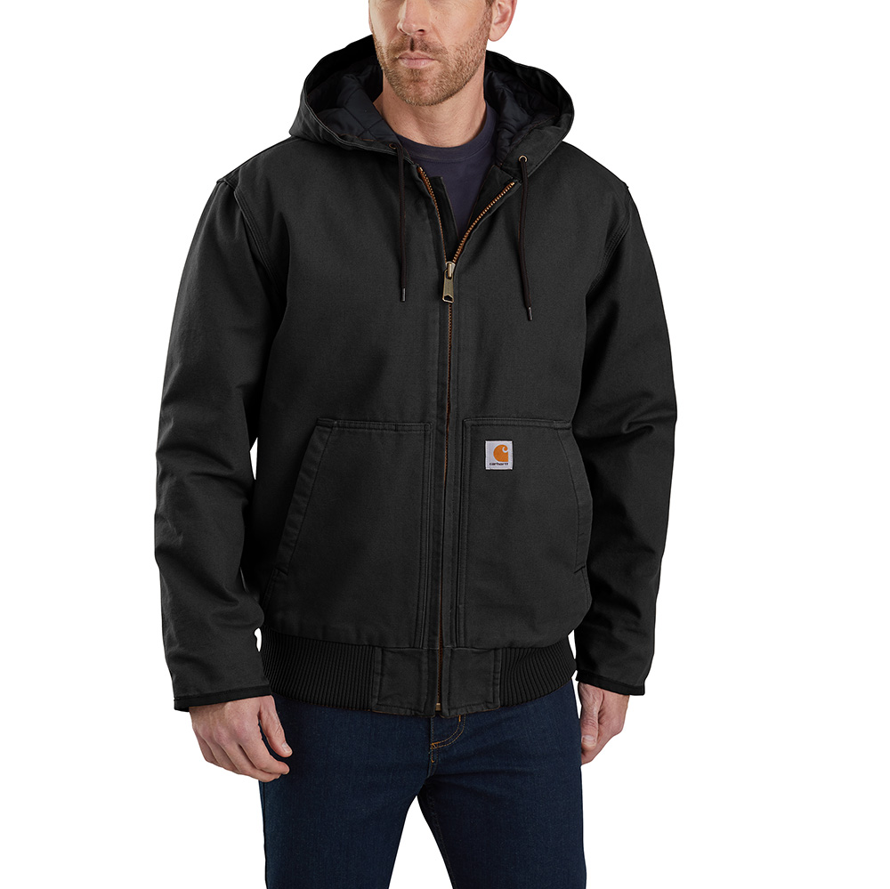 ジャケット・アウター carhartt Duck Insulated Active Jacket Carhartt Men's Washed Duck Insulated Active Jacket : Vermont