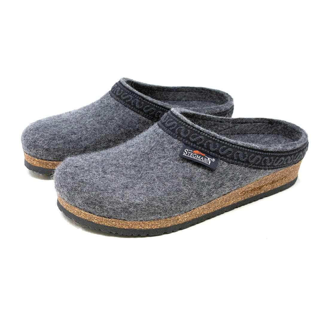 grey clogs