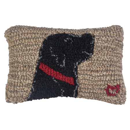 Chandler 4 Corners Begging Black Lab 8x12 Pillow 167BEGBLK