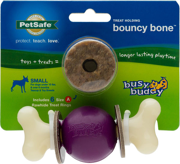 PetSafe Busy Buddy BOUNCY BONE Dog Toy Treat and Chew Small