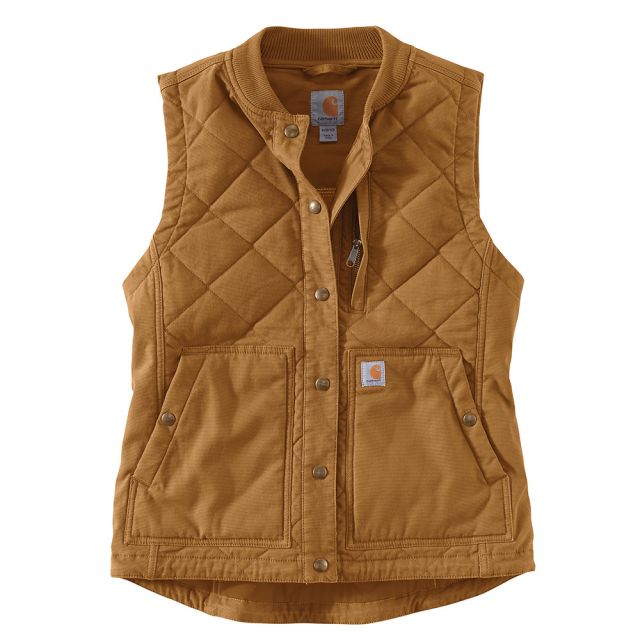 Carhartt Women's Rugged Flex&reg; Canvas Insulated Rib Collar Vest