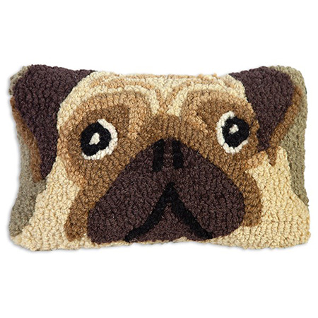 Chandler 4 Corners Pug Pillow R167PUG