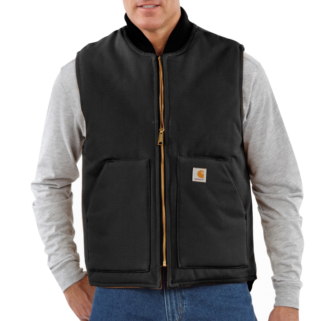 Carhartt Men's Duck Insulated Rib Collar Vest